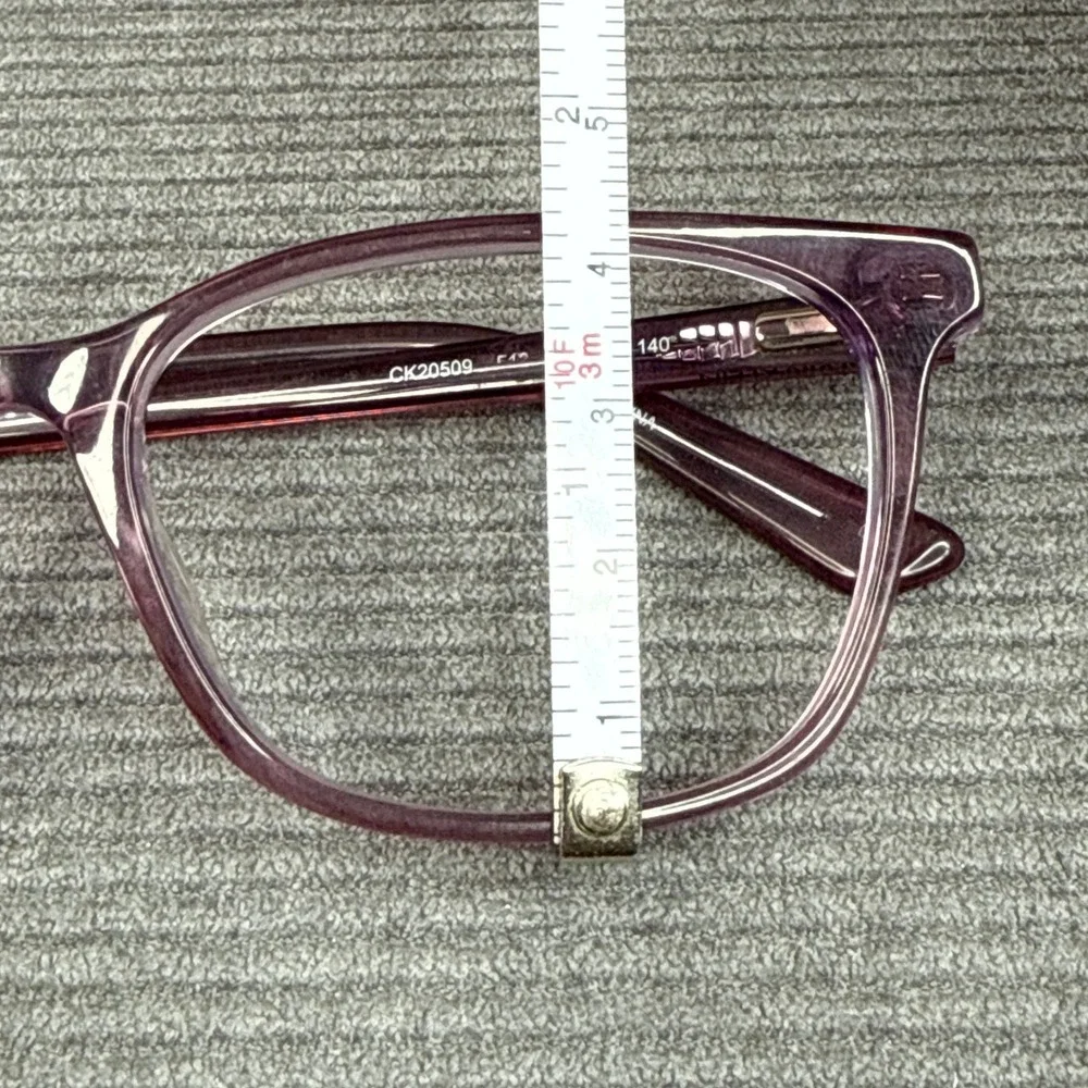Calvin Klein CK20509 Purple Transparent Rectangular Eyeglasses Frames 53-16-140